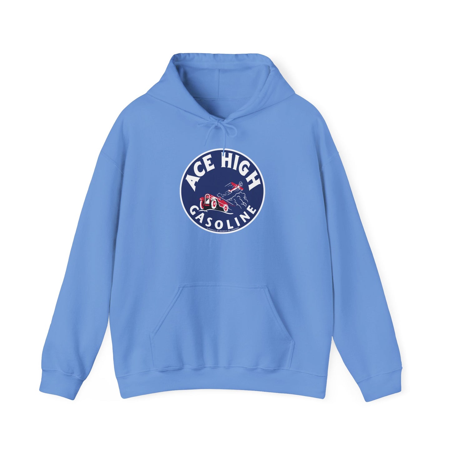 Ace High Gasoline Hoodie — Vintage Racing Logo Pullover