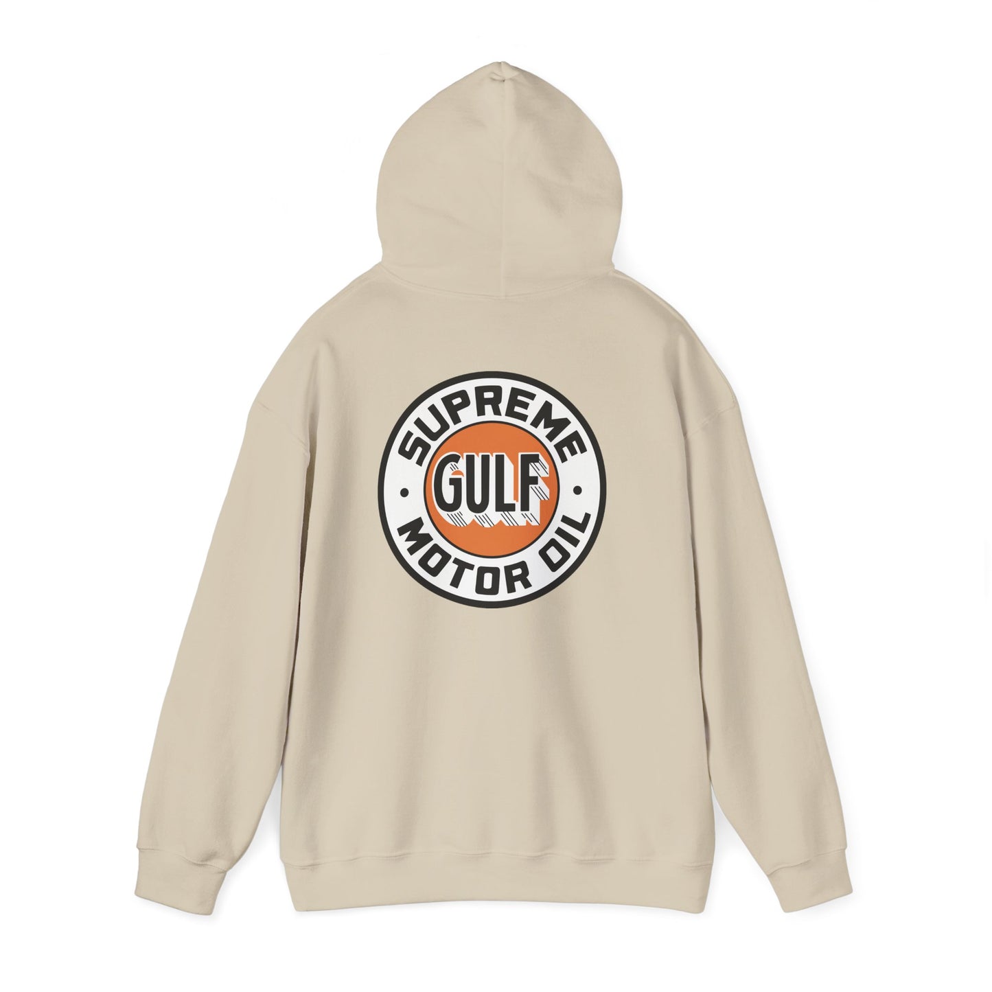 Gulf Motor Oil Logo Hoodie — Vintage Racing Gasoline Sweatshirt