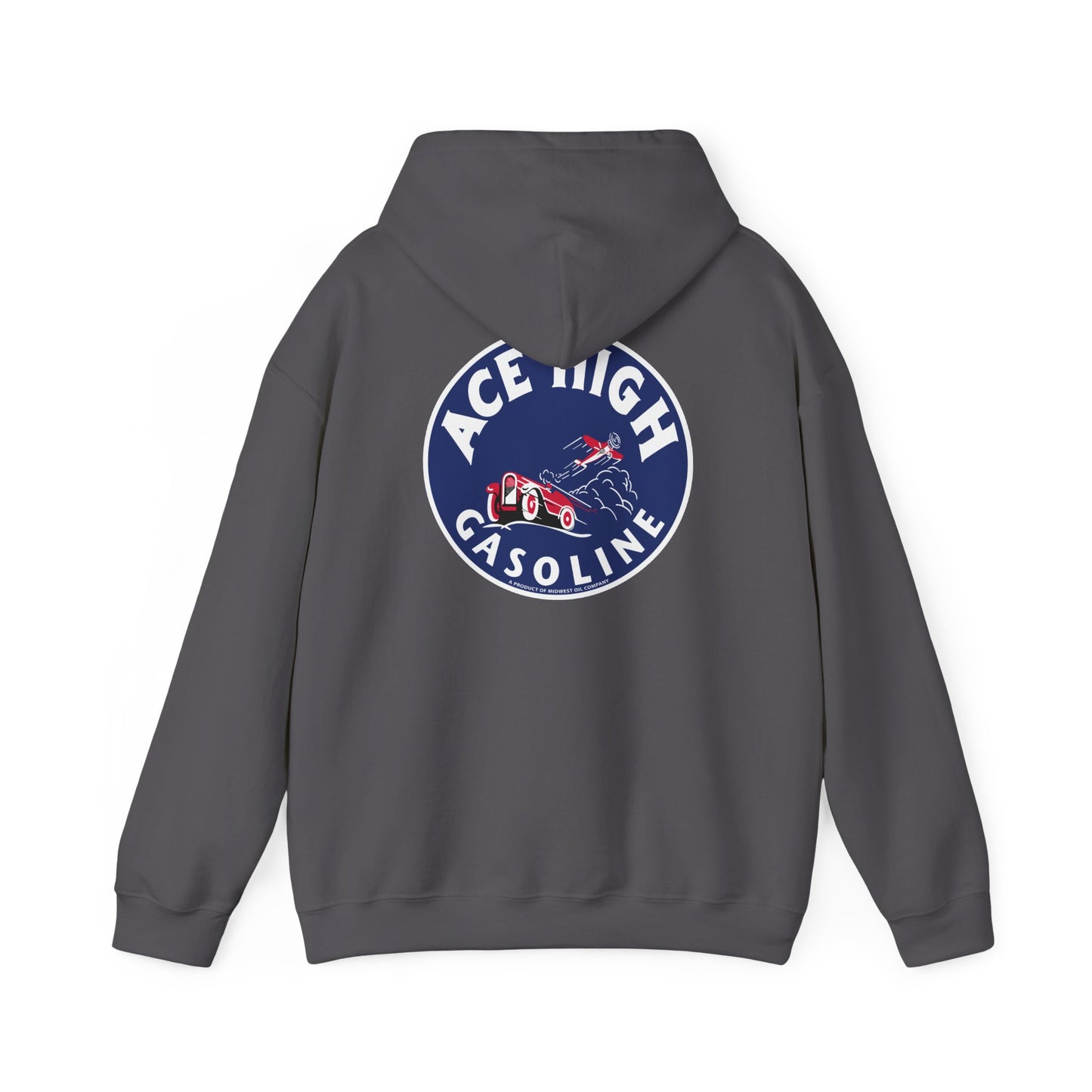 Ace High Gasoline Hoodie — Vintage Racing Logo Pullover