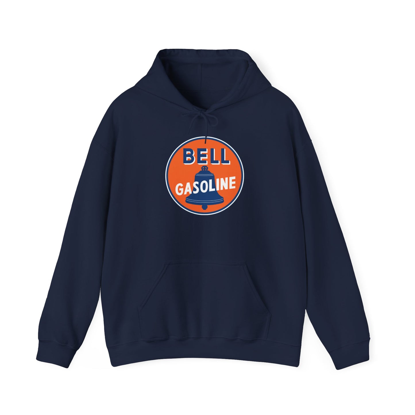 Bell Gasoline Logo Hoodie — Vintage Gas Station Graphic Sweatshirt