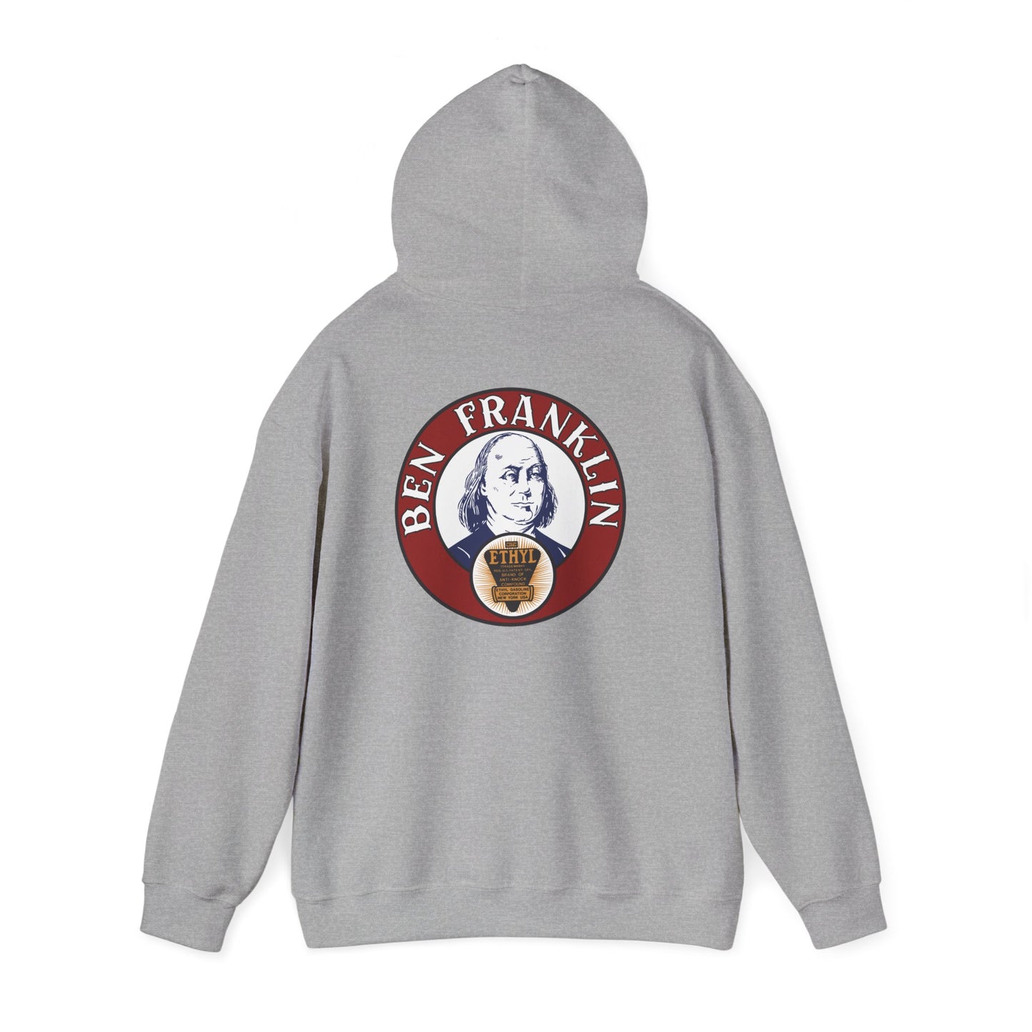 Ben Franklin ethyl Hoodie — Vintage Patriotic Americana Pullover