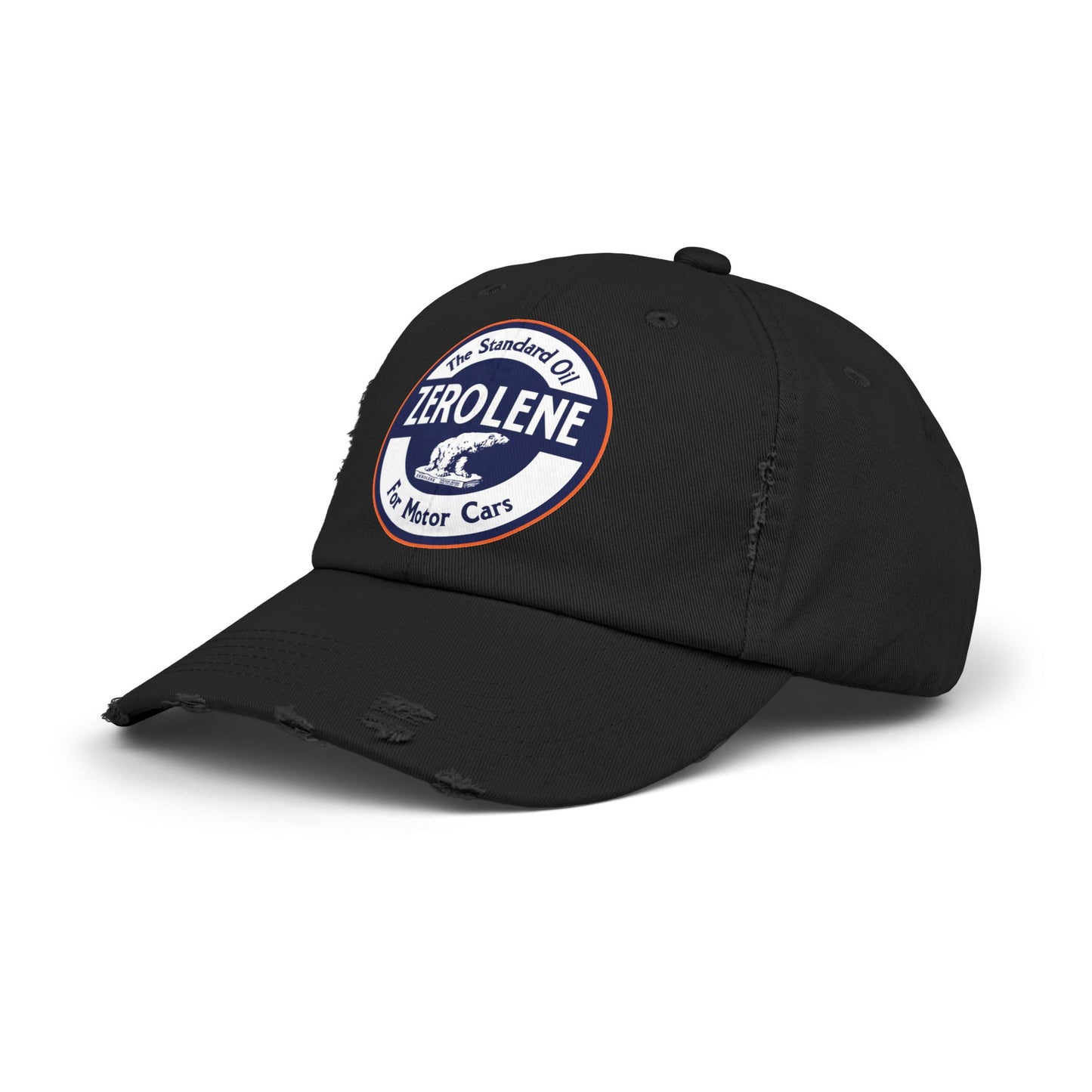 Zerolene Distressed Cap — Retro Motor Oil Logo Hat
