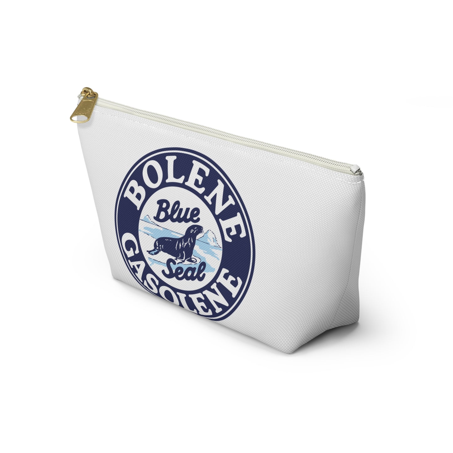 Bolene Blue Seal Gasolene Accessory Pouch — Vintage Petroliana Gift | The Faded Label Co.