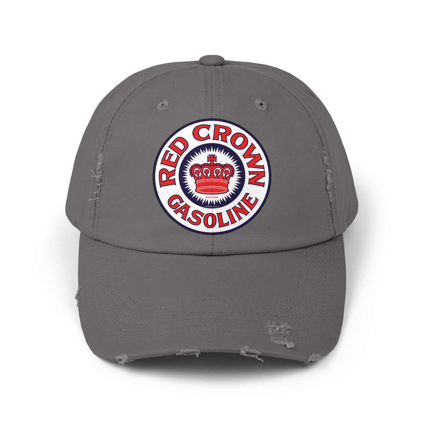 Red Crown Gasoline Distressed Cap — Vintage Standard Oil Petroliana Hat | The Faded Label Co.