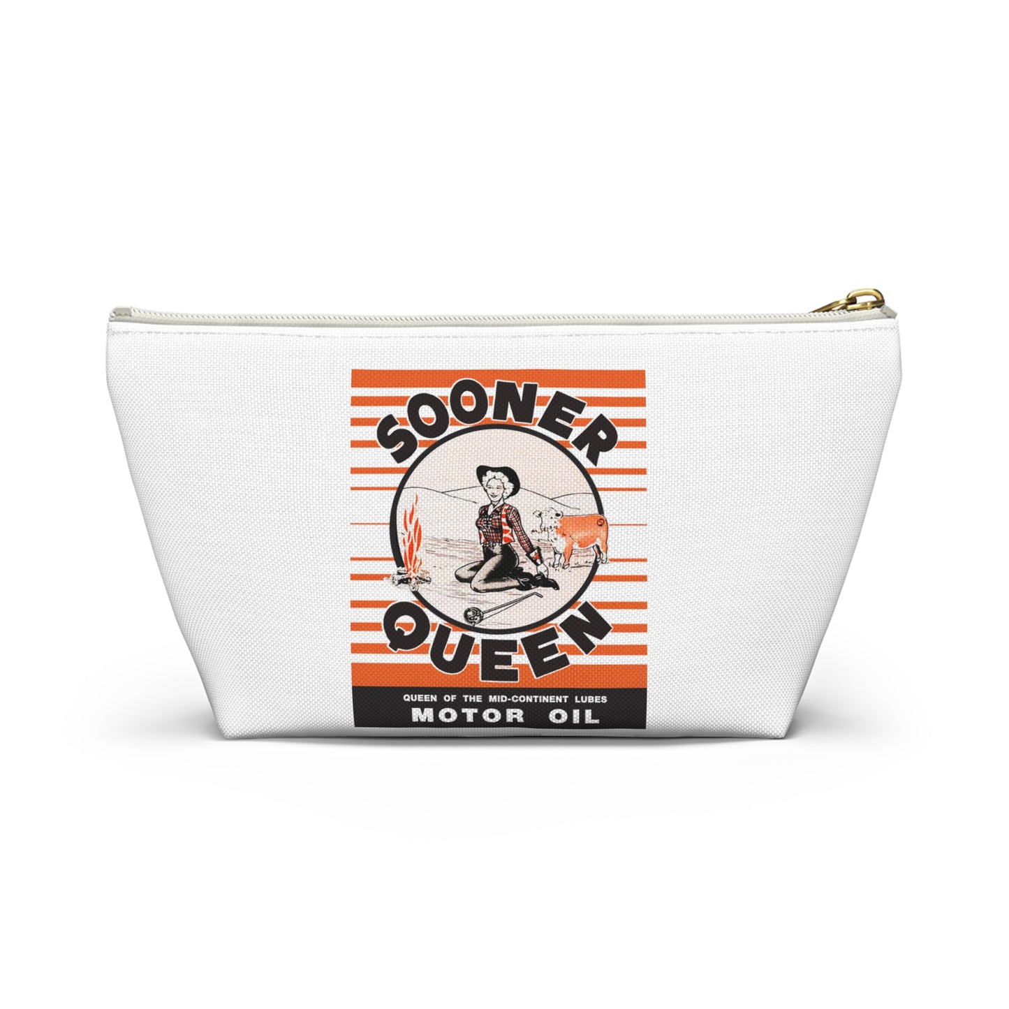 sooner queen Accessory Pouch w T-bottom