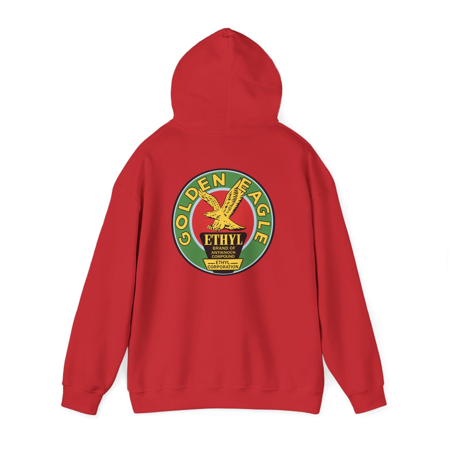 Golden Eagle Ethyl Logo Hoodie — Vintage Petroliana Pullover