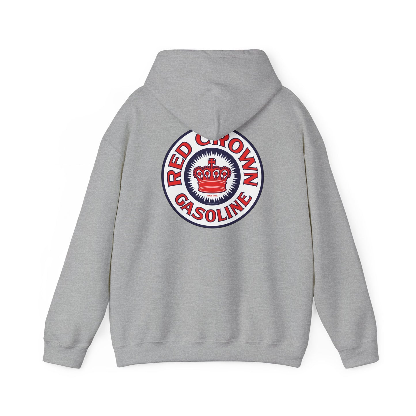 Red Crown Gasoline Logo Hoodie — Vintage Retro Gas Station Pullover