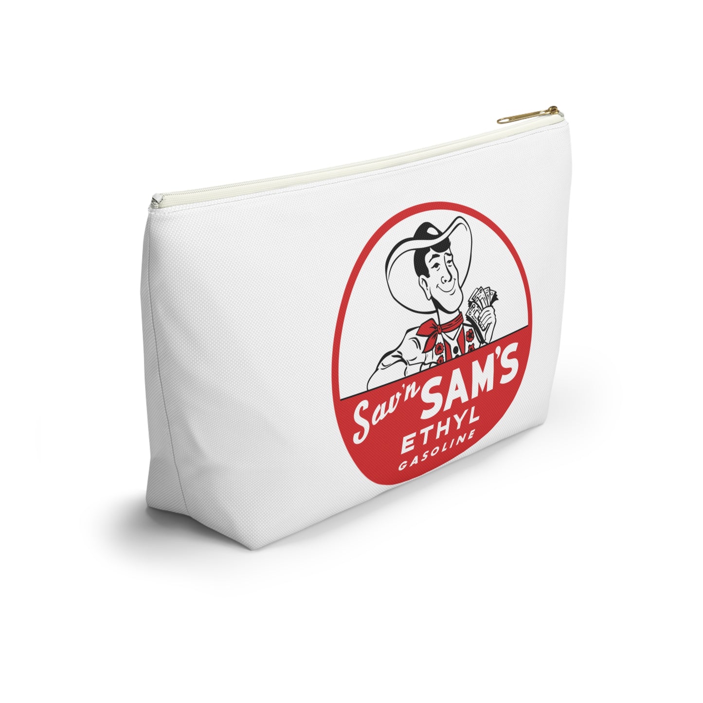 Sam's Ethyl Gasoline Accessory Pouch — Vintage Petroliana Gift | The Faded Label Co.