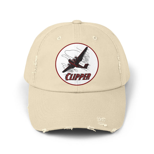 Clipper Petroleum distressed cap black — vintage petroliana hat — The Faded Label Co.
