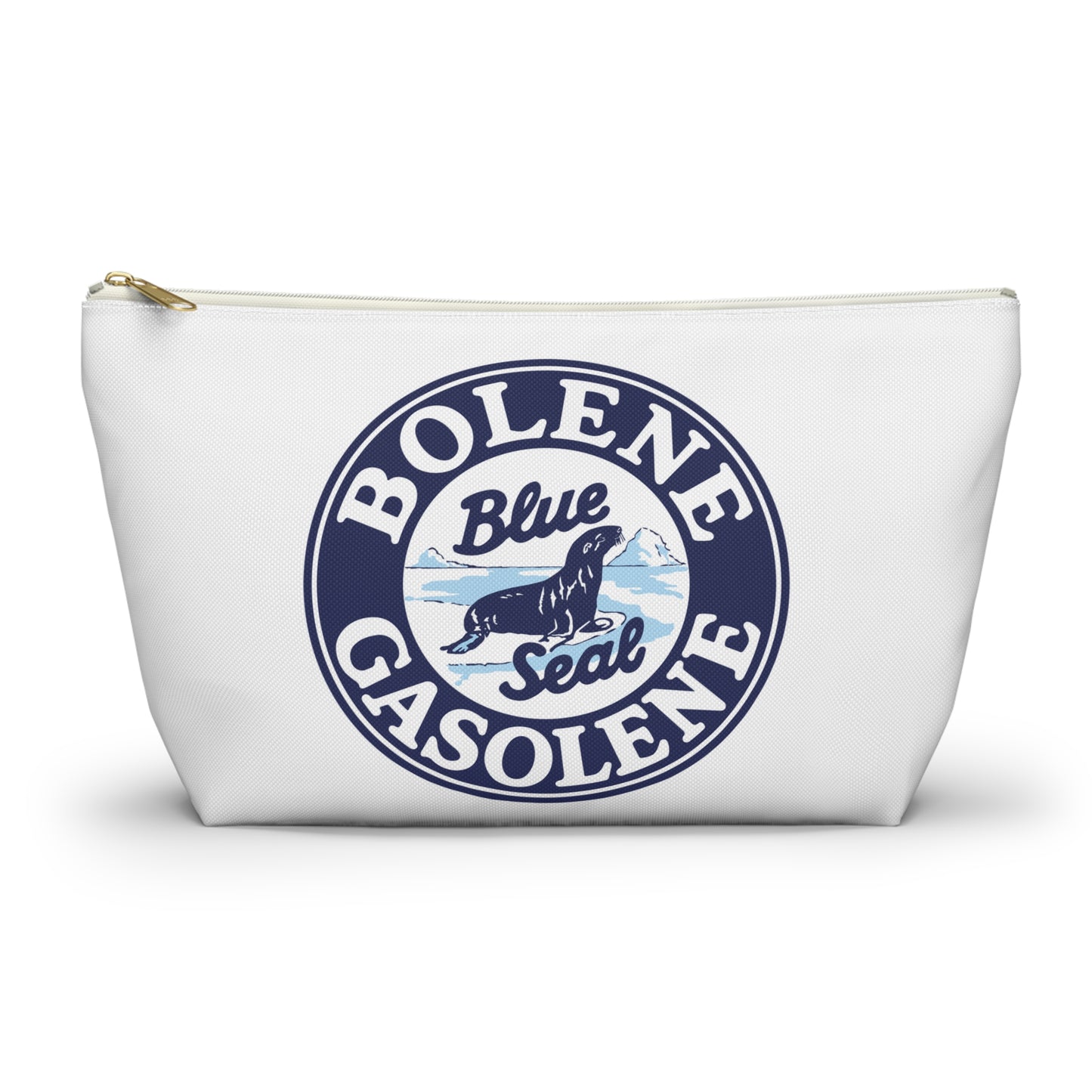 Bolene Blue Seal Gasolene Accessory Pouch — Vintage Petroliana Gift | The Faded Label Co.