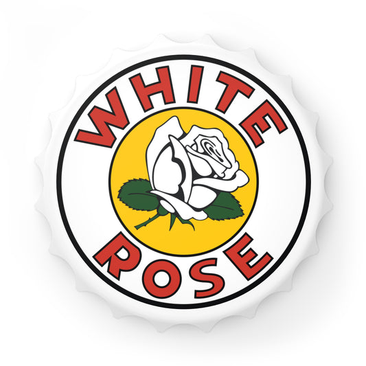 White Rose Gasoline bottle opener — vintage petroliana gift — The Faded Label Co.