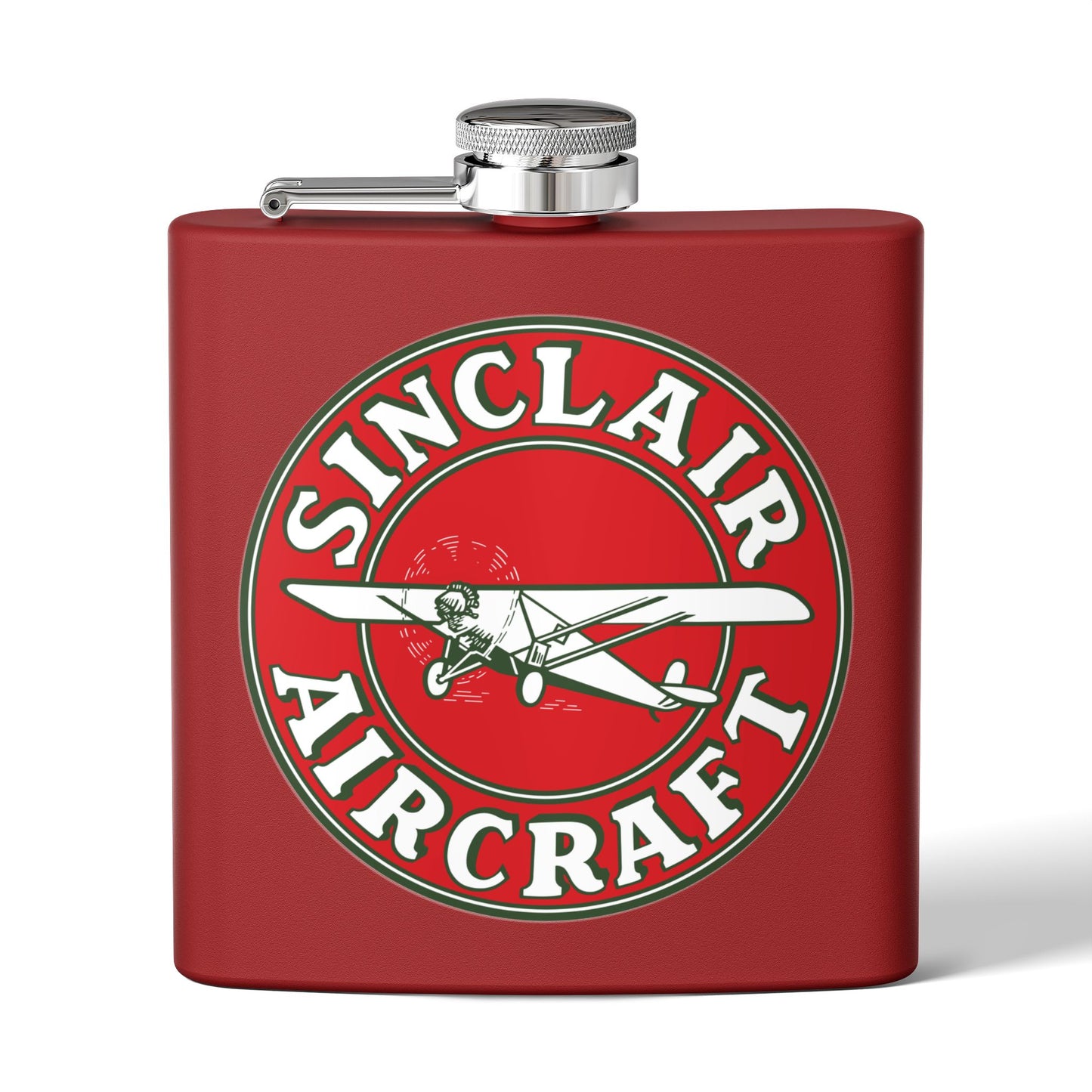 Sinclair Aircraft Flask — Vintage Aviation Petroliana Gift | The Faded Label Co.