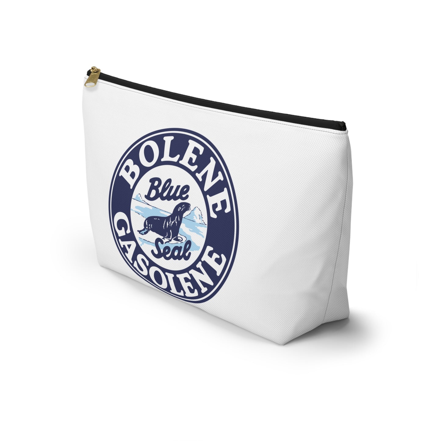 Bolene Blue Seal Gasolene Accessory Pouch — Vintage Petroliana Gift | The Faded Label Co.