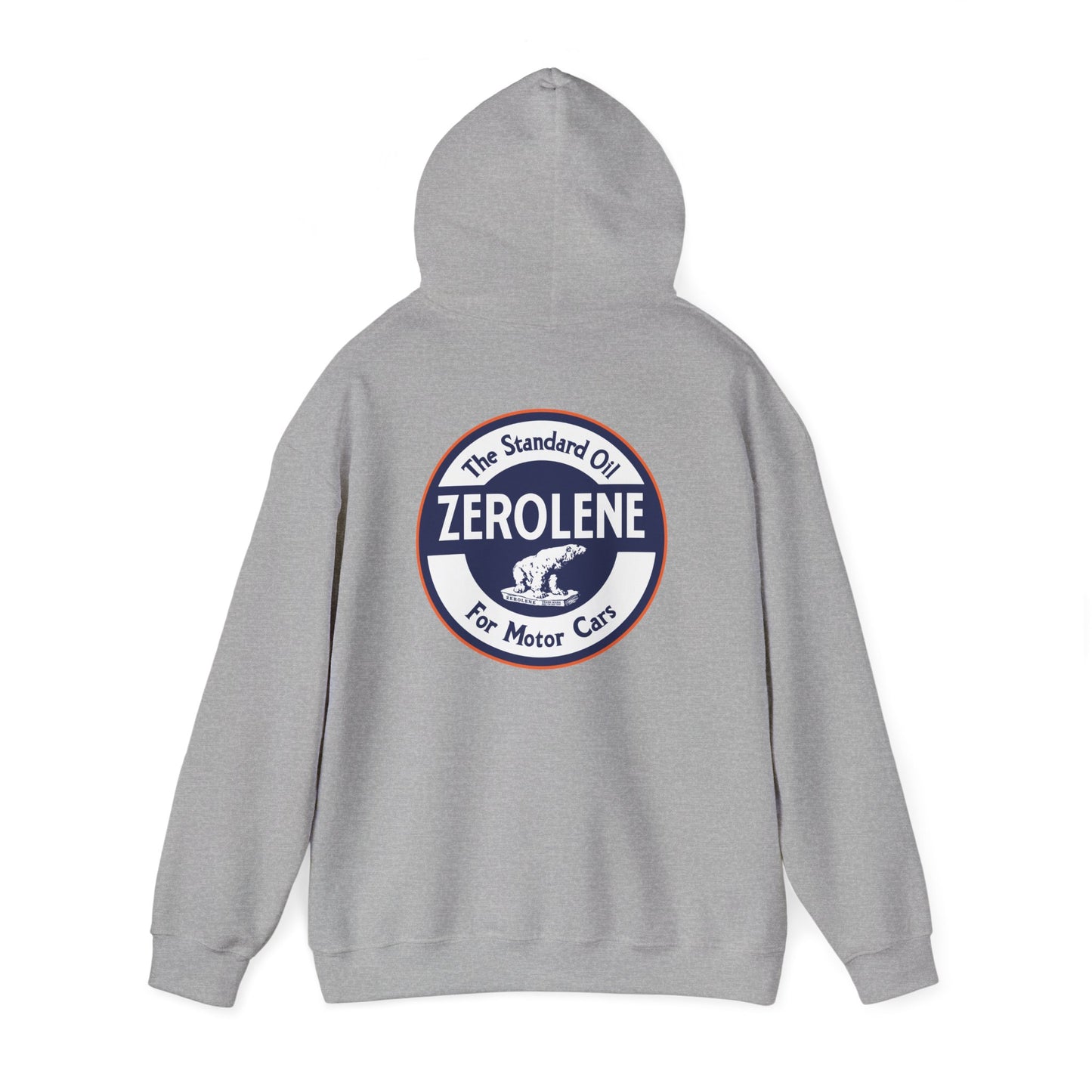 Zerolene Vintage Logo Hoodie — Retro Motor Oil Graphic Sweatshirt