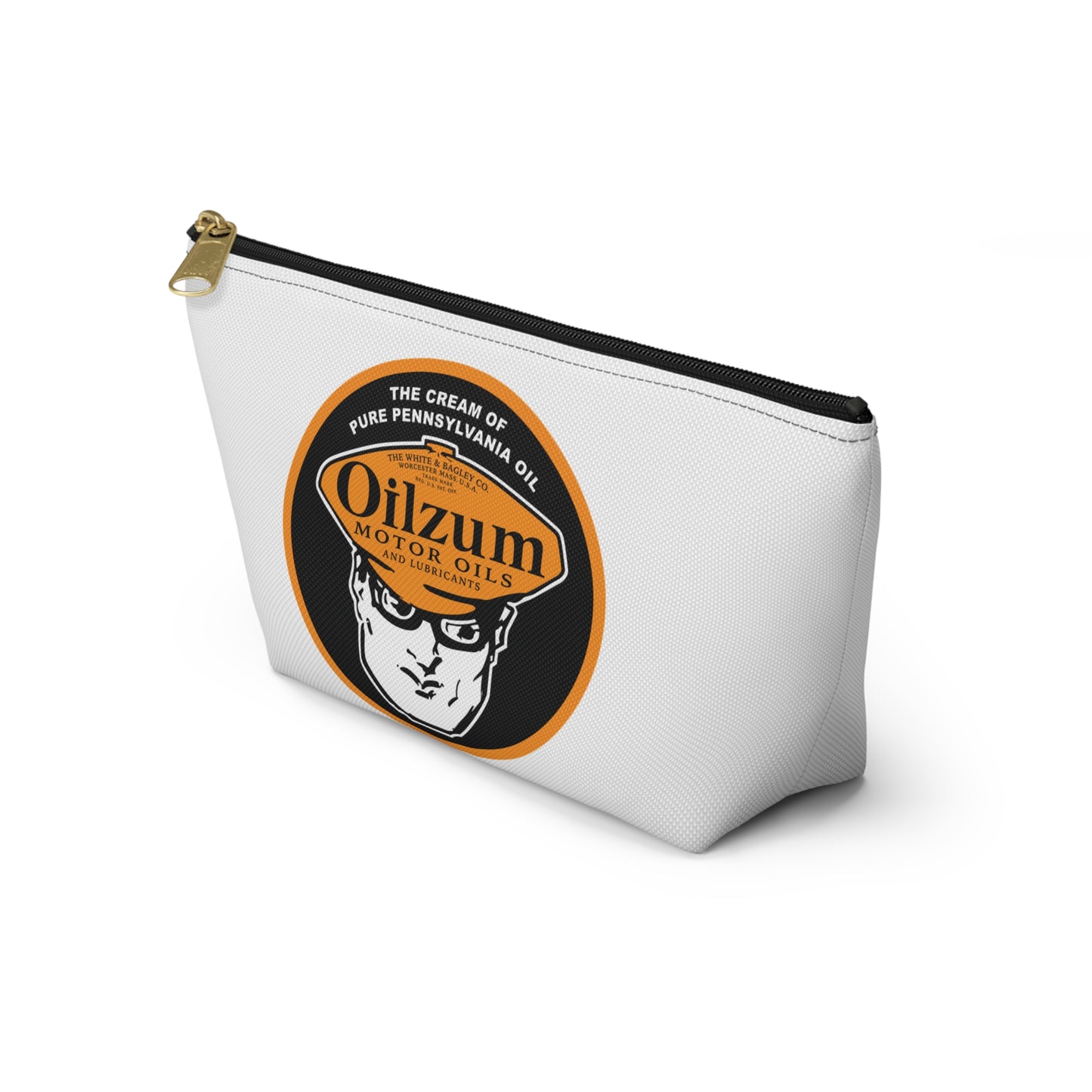 Oilzum Accessory Pouch — Vintage Racing Motor Oil Petroliana Gift | The Faded Label Co.