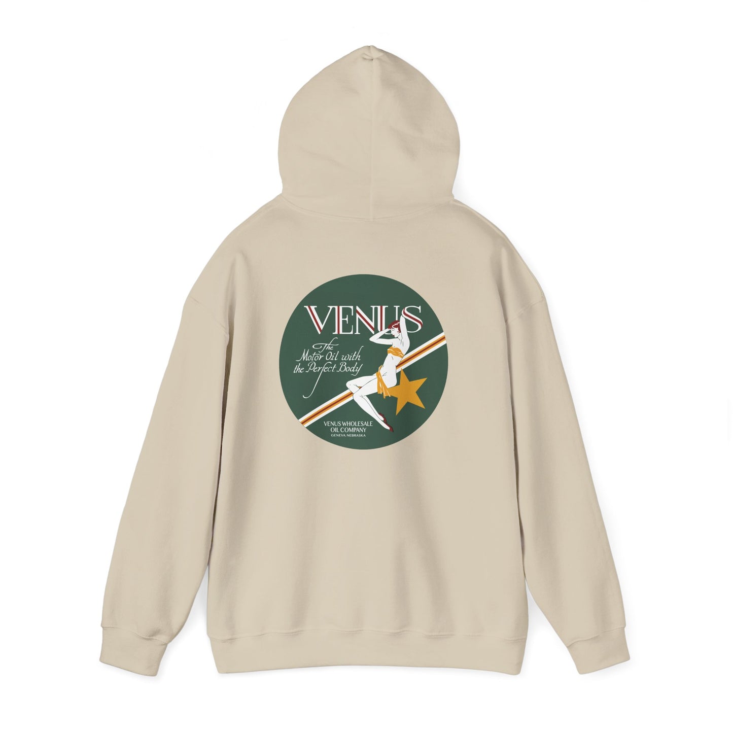 Venus Retro Rocket Hoodie — Vintage Space Pinup Graphic Sweatshirt