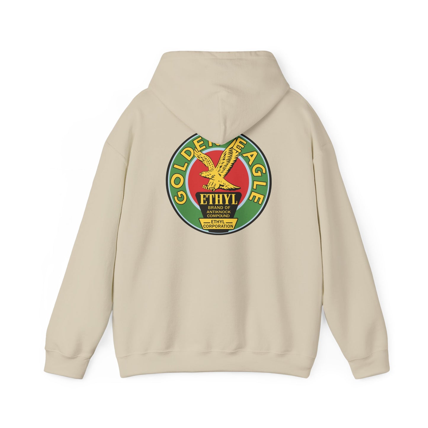 Golden Eagle Ethyl Logo Hoodie — Vintage Petroliana Pullover