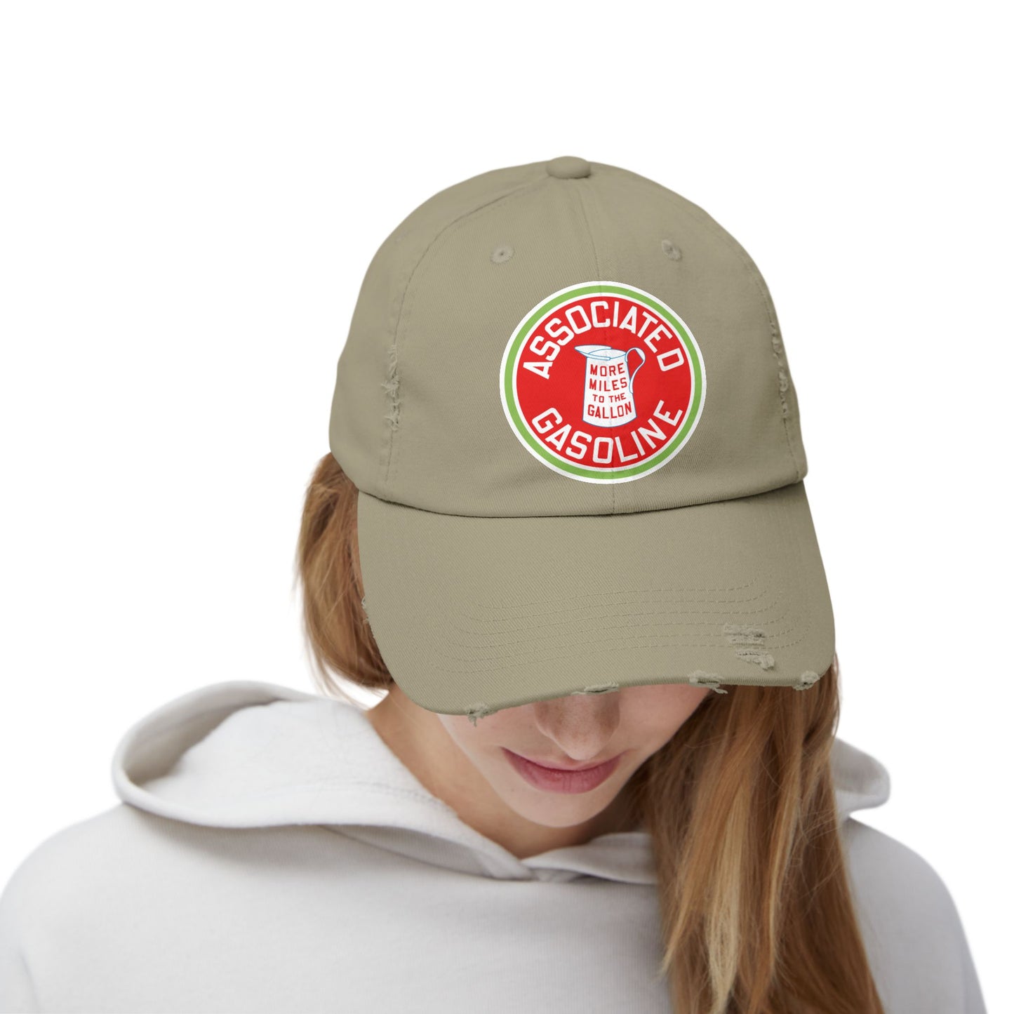 Associated Gasoline Distressed Cap — Vintage Petroliana Hat | The Faded Label Co.