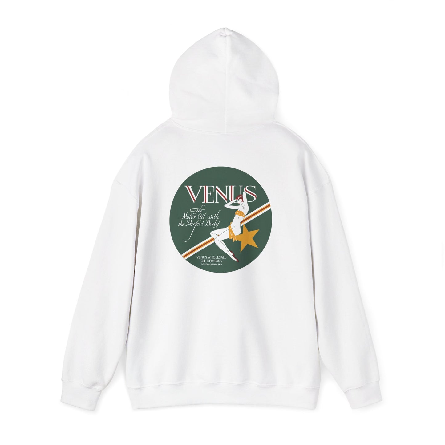 Venus Retro Rocket Hoodie — Vintage Space Pinup Graphic Sweatshirt