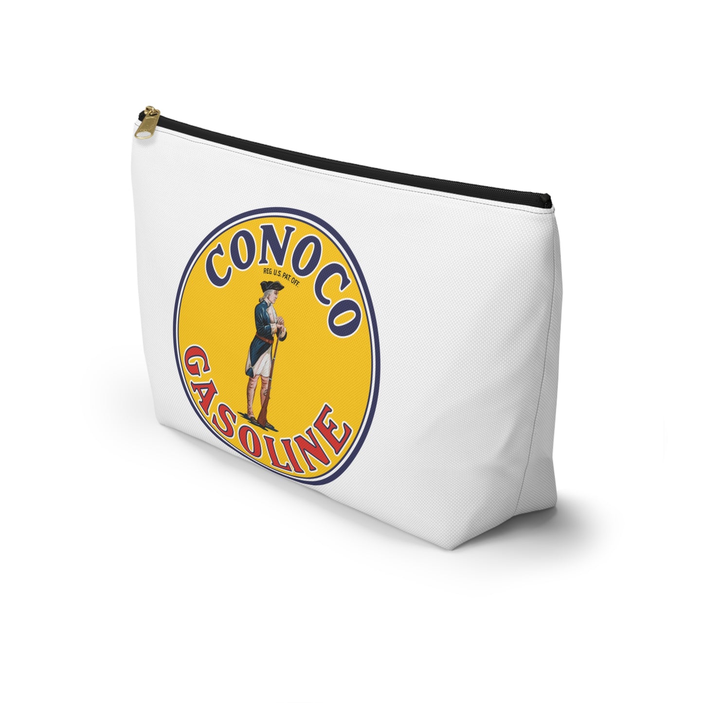 Conoco Minute Man Accessory Pouch — Vintage Petroliana Gift | The Faded Label Co.