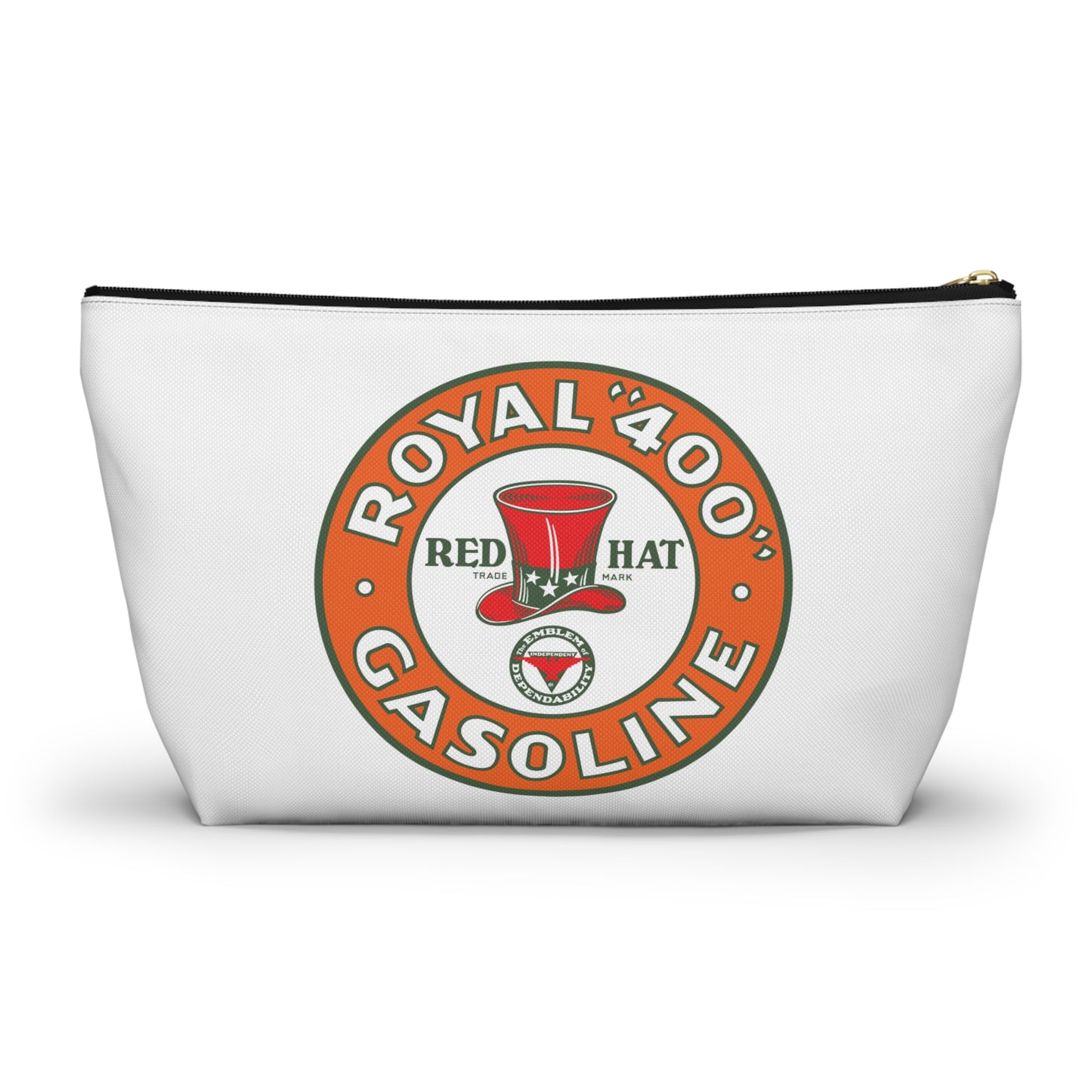 Red Hat Royal 400 Gasoline Accessory Pouch — Vintage Rare Petroliana Gift | The Faded Label Co.