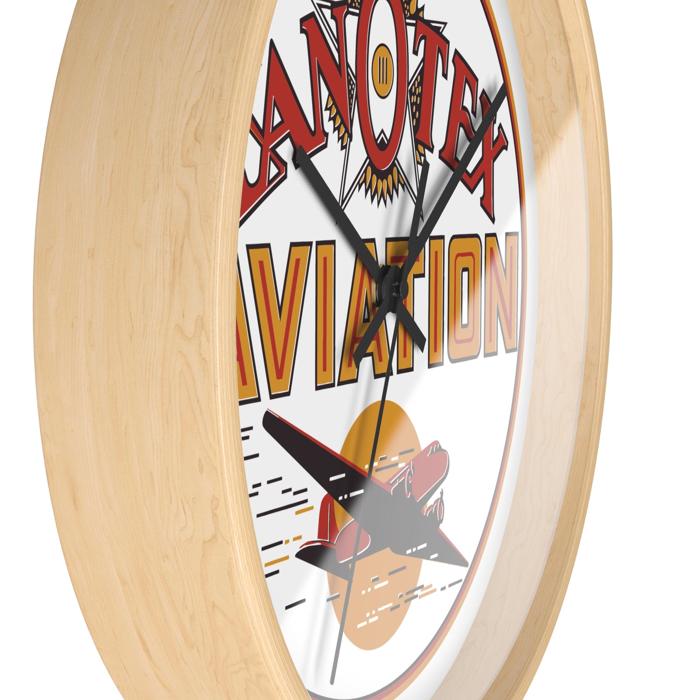 Kanotex Aviation Wall Clock — Vintage Petroliana Gift | The Faded Label Co.