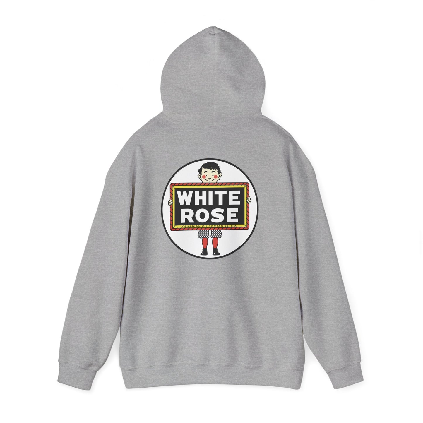 White Rose Logo Hoodie — Vintage Protest Graphic Sweatshirt little boy slate