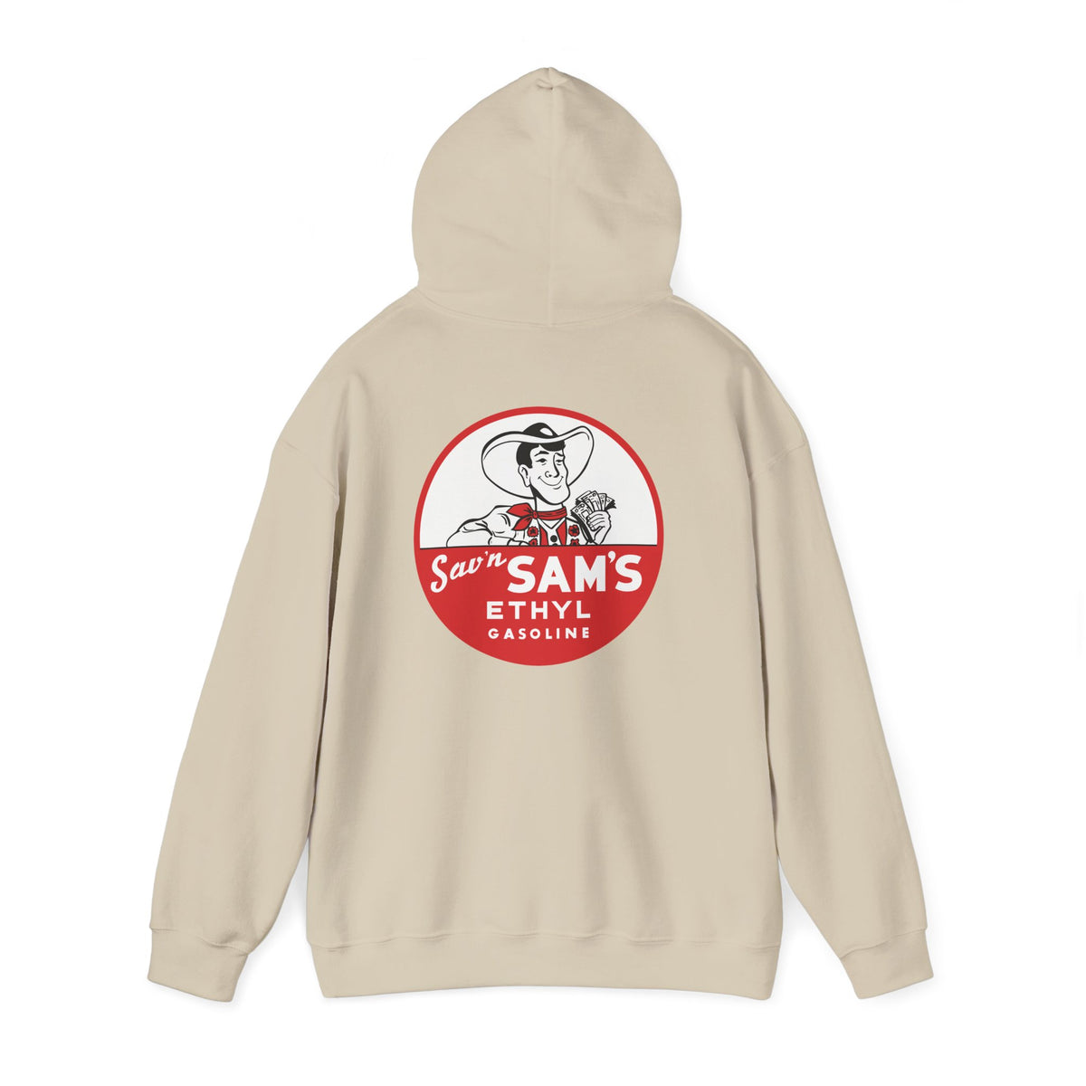 Sav'n Sam's Ethyl Gasoline Hoodie — Vintage Petroliana | The Faded Label Co.