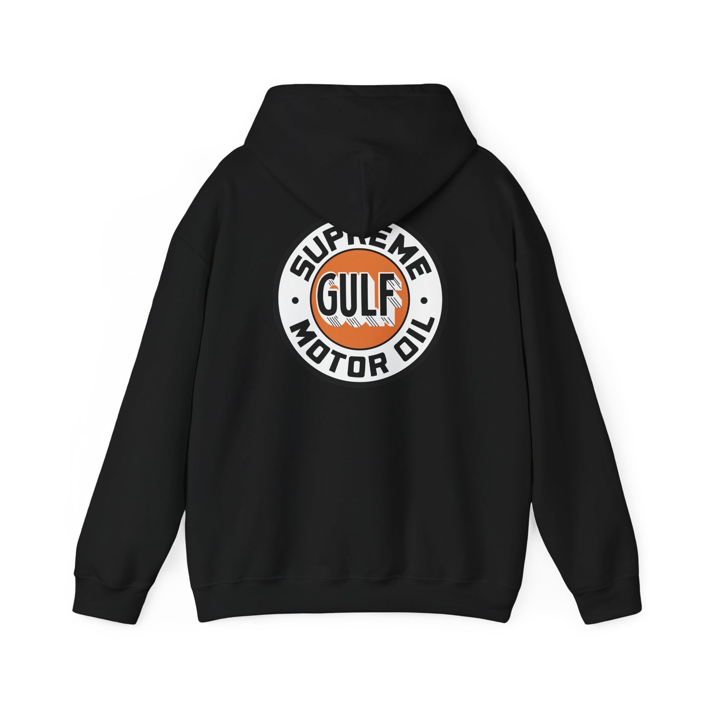 Gulf Motor Oil Logo Hoodie — Vintage Racing Gasoline Sweatshirt