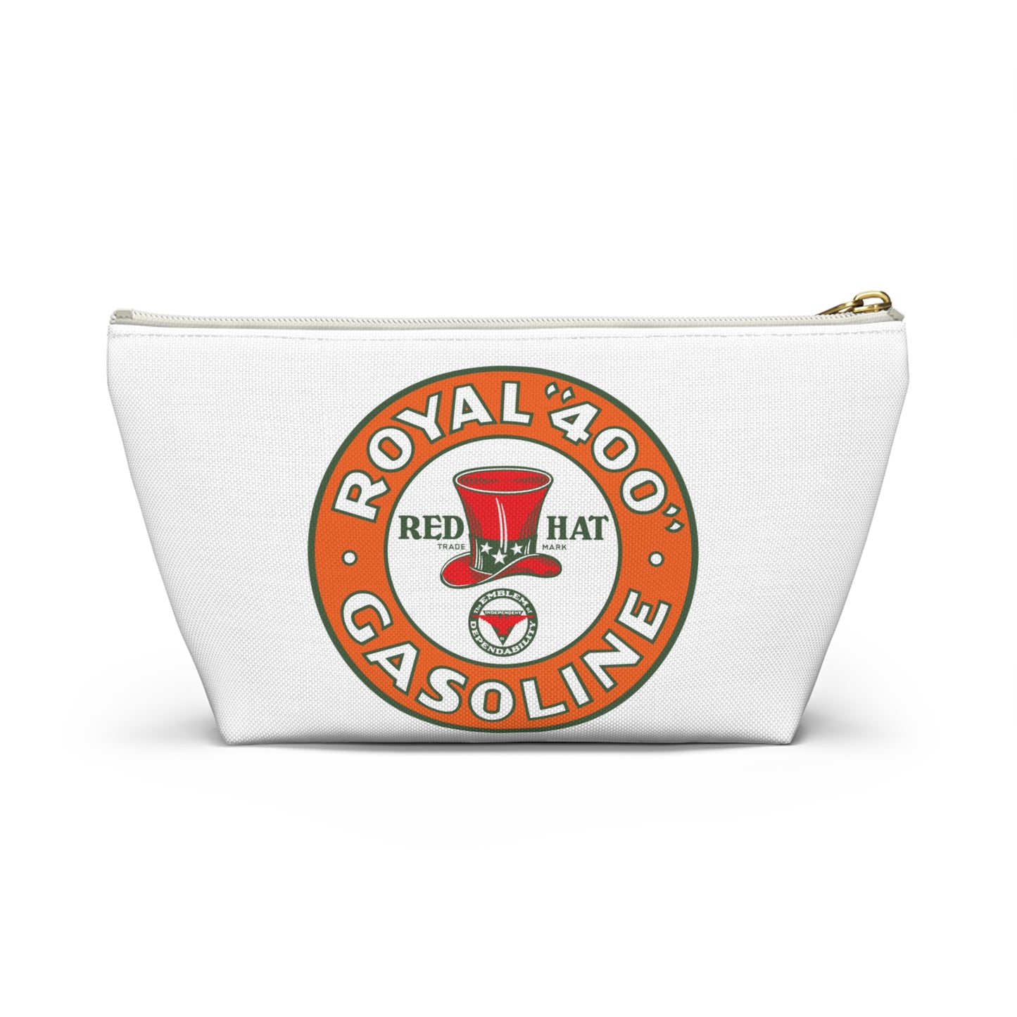 Red Hat Royal 400 Gasoline Accessory Pouch — Vintage Rare Petroliana Gift | The Faded Label Co.
