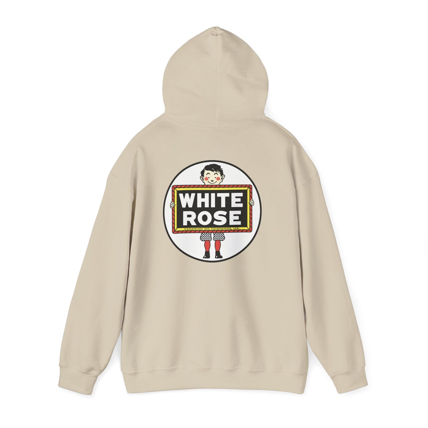 White Rose Logo Hoodie — Vintage Protest Graphic Sweatshirt little boy slate