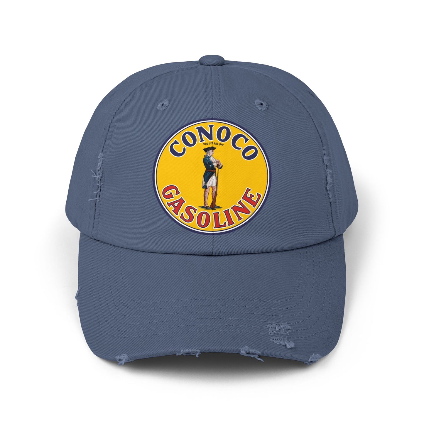 Conoco Minute Man Distressed Cap — Vintage Petroliana Hat | The Faded Label Co.