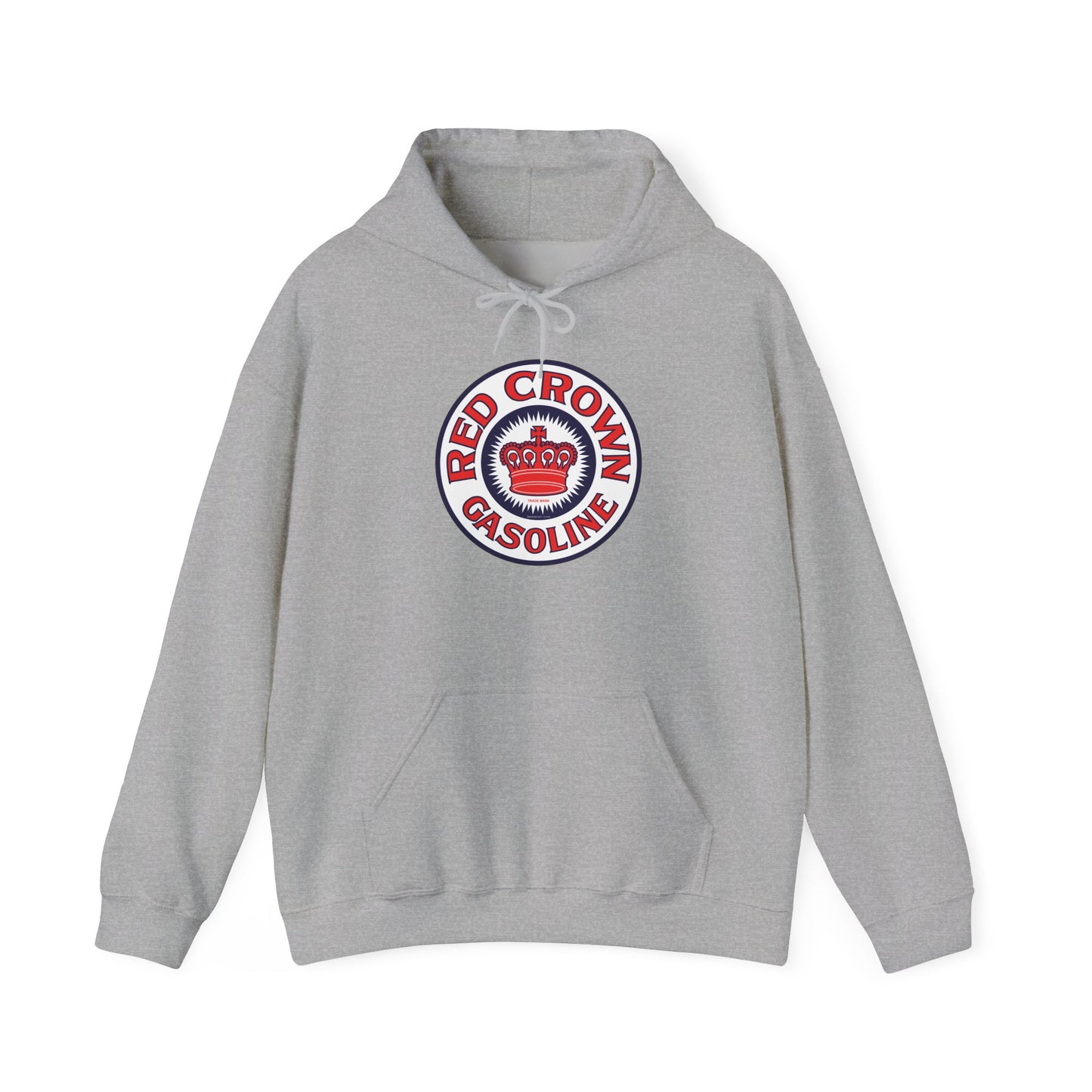 Red Crown Gasoline Logo Hoodie — Vintage Retro Gas Station Pullover