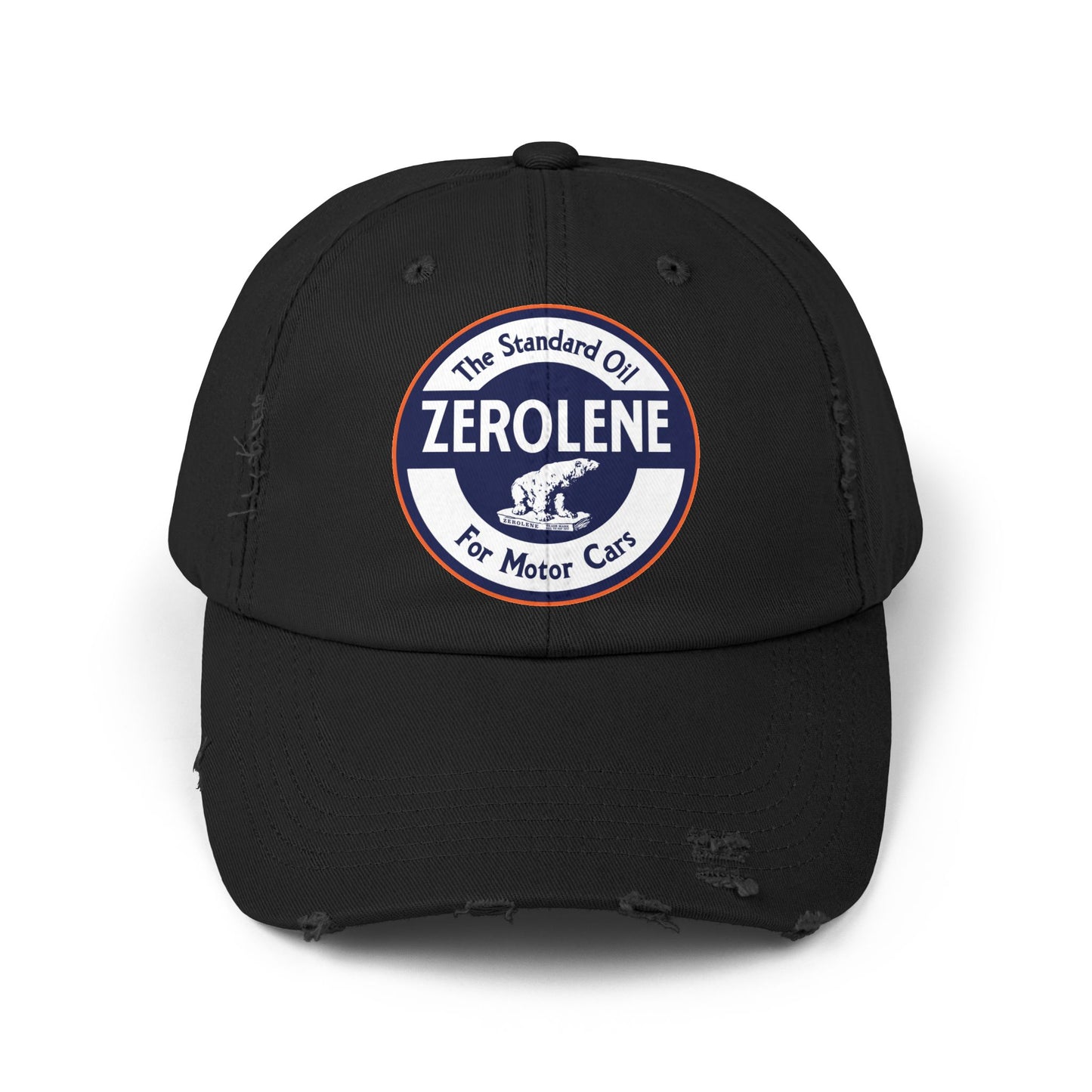 Zerolene Distressed Cap — Retro Motor Oil Logo Hat
