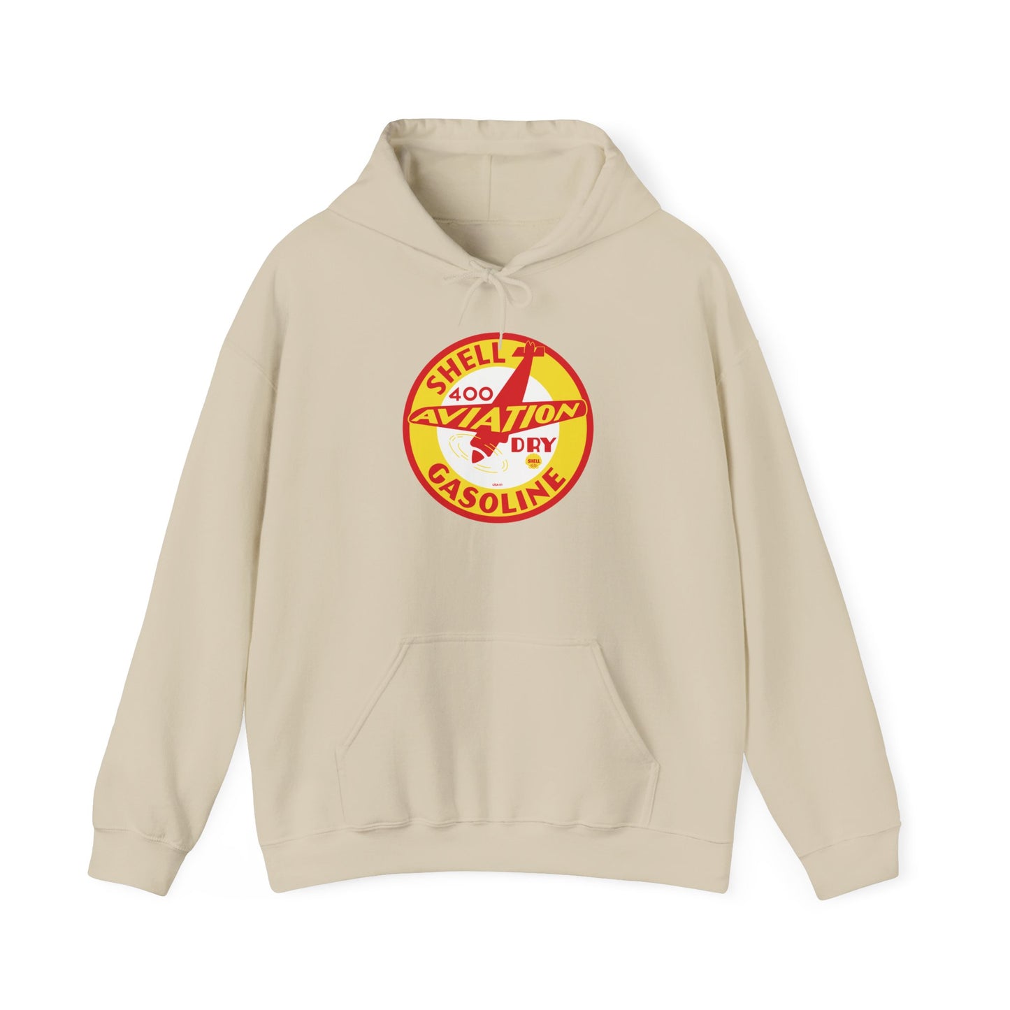 Shell 400 Aviation Gasoline Hoodie — Vintage  Logo Pullover