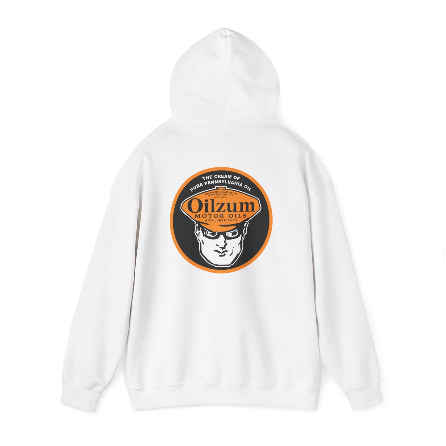 oilzum Hoodie — Vintage Oilzum Motor Oil Logo Pullover