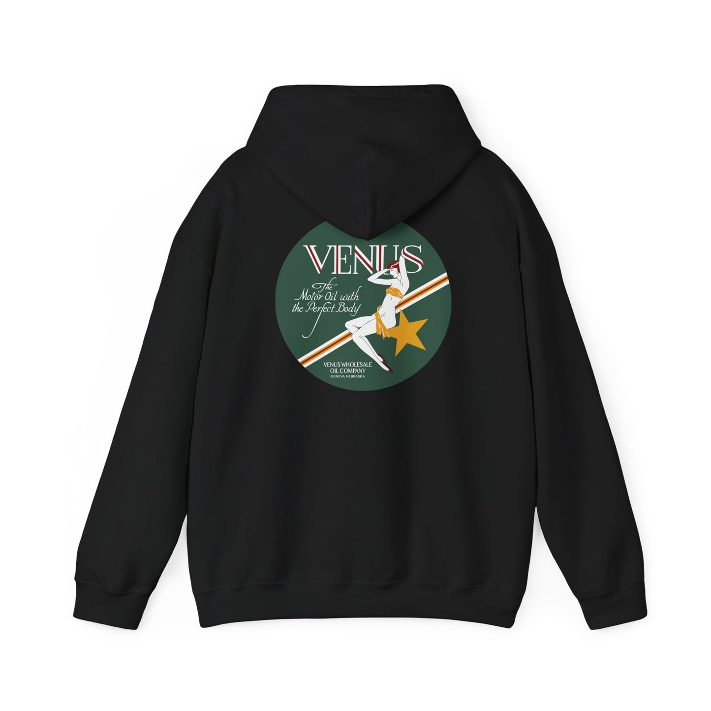 Venus Retro Rocket Hoodie — Vintage Space Pinup Graphic Sweatshirt