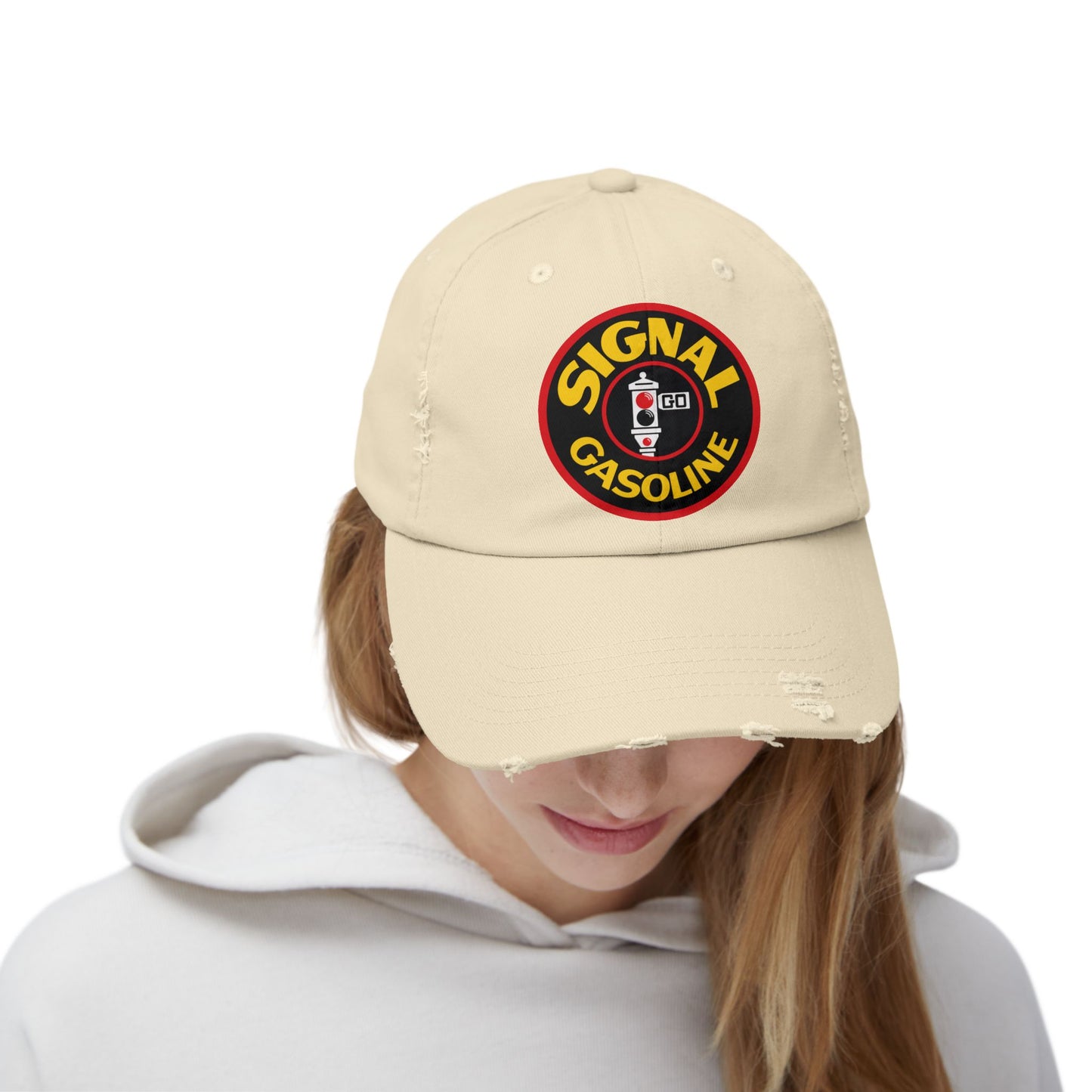 Signal Gasoline Distressed Cap – Vintage Gas Station Logo Hat