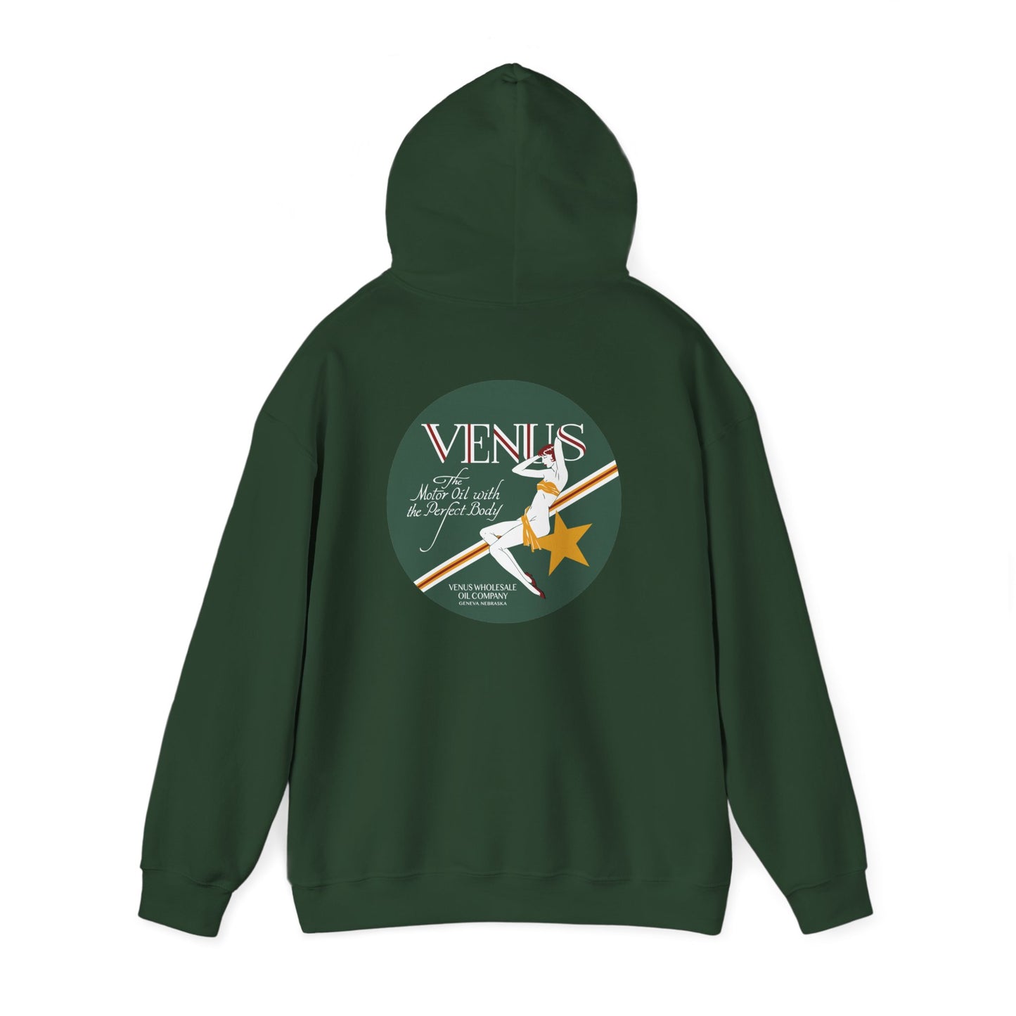 Venus Retro Rocket Hoodie — Vintage Space Pinup Graphic Sweatshirt
