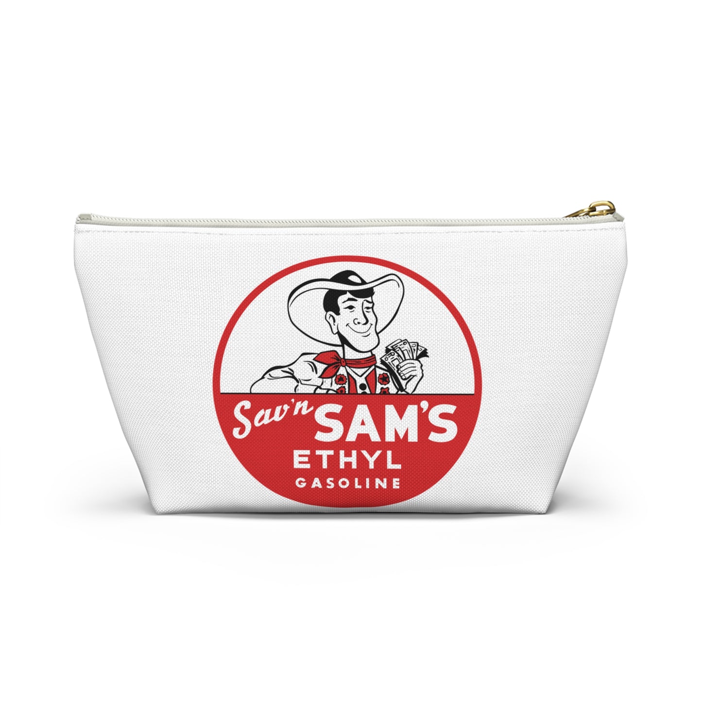 Sam's Ethyl Gasoline Accessory Pouch — Vintage Petroliana Gift | The Faded Label Co.