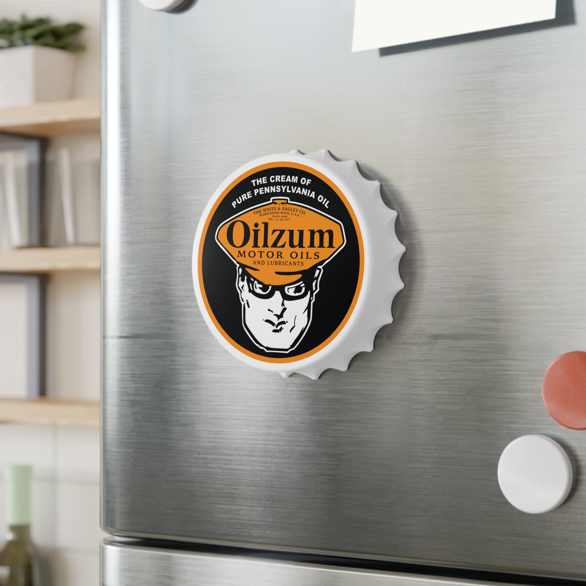 Oilzum Bottle Opener — Vintage Racing Motor Oil Petroliana Gift | The Faded Label Co.