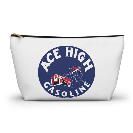 Ace High Gasoline Accessory Pouch — Vintage Petroliana Gift | The Faded Label Co.