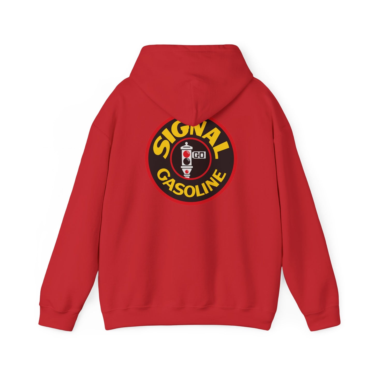 Signal Gasoline Vintage Logo Hoodie — Retro Petrol Sign Pullover