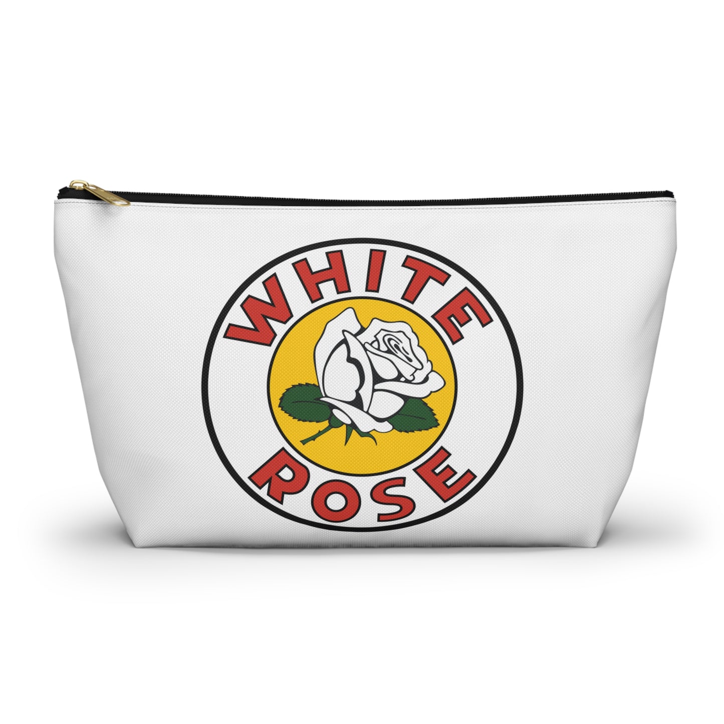 White Rose Gasoline Accessory Pouch — Vintage Canadian Petroliana Gift | The Faded Label Co.