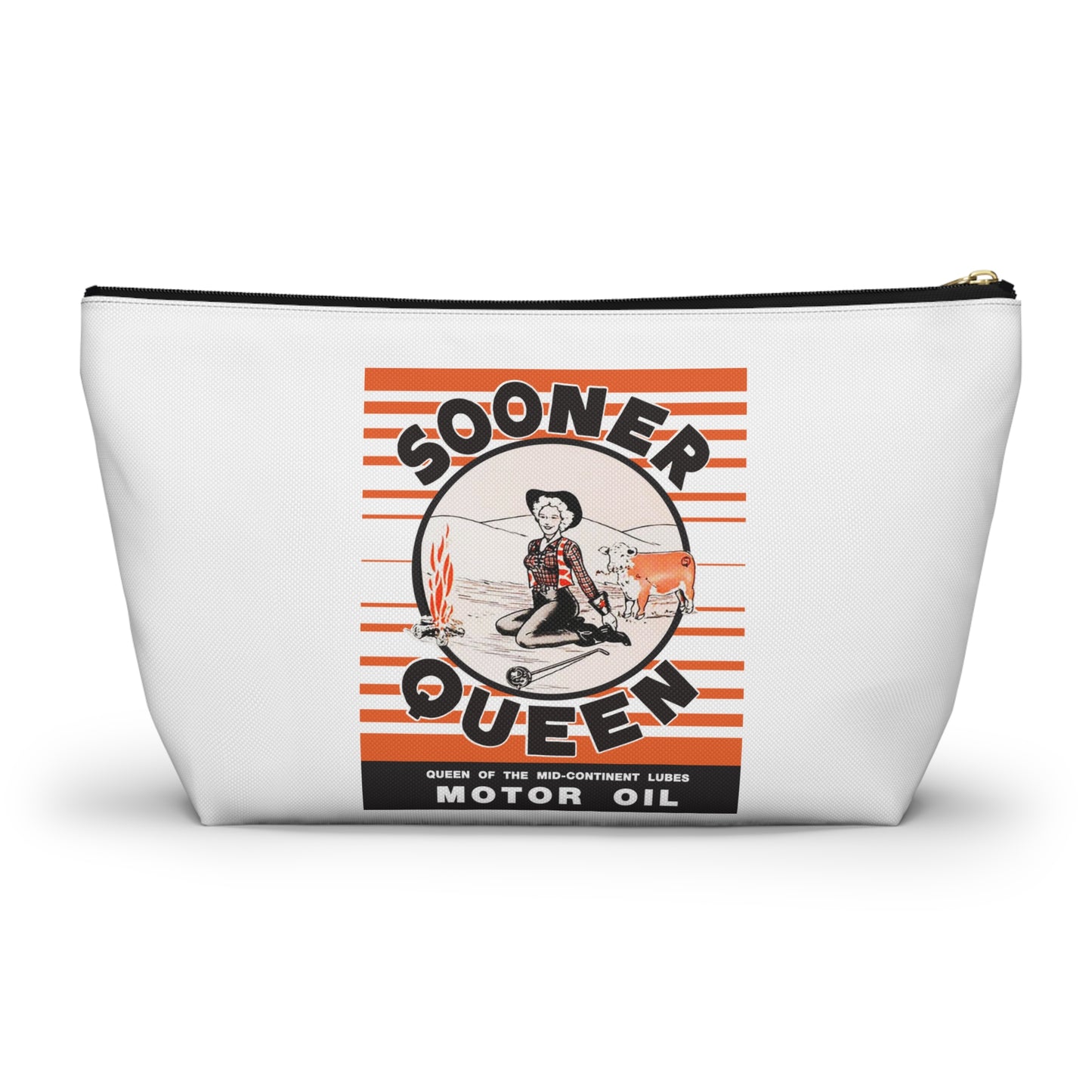 sooner queen Accessory Pouch w T-bottom