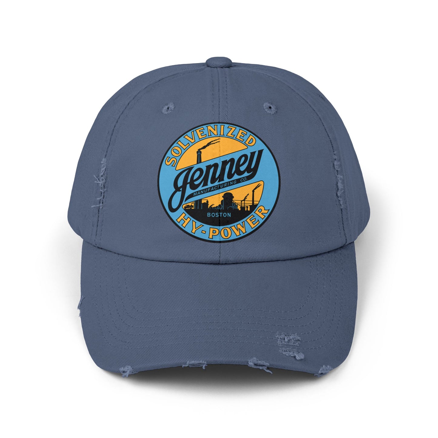 Jenney Gasoline Distressed Cap — Vintage New England Petroliana Hat | The Faded Label Co.