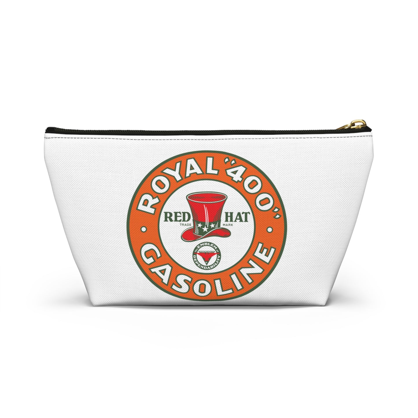 Red Hat Royal 400 Gasoline Accessory Pouch — Vintage Rare Petroliana Gift | The Faded Label Co.