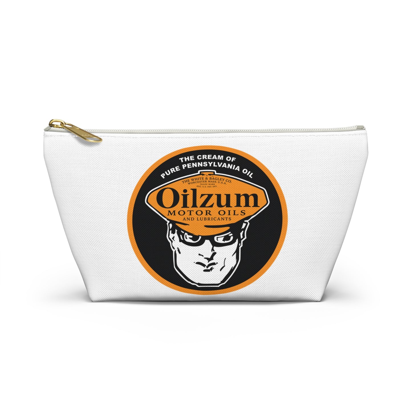 Oilzum Accessory Pouch — Vintage Racing Motor Oil Petroliana Gift | The Faded Label Co.