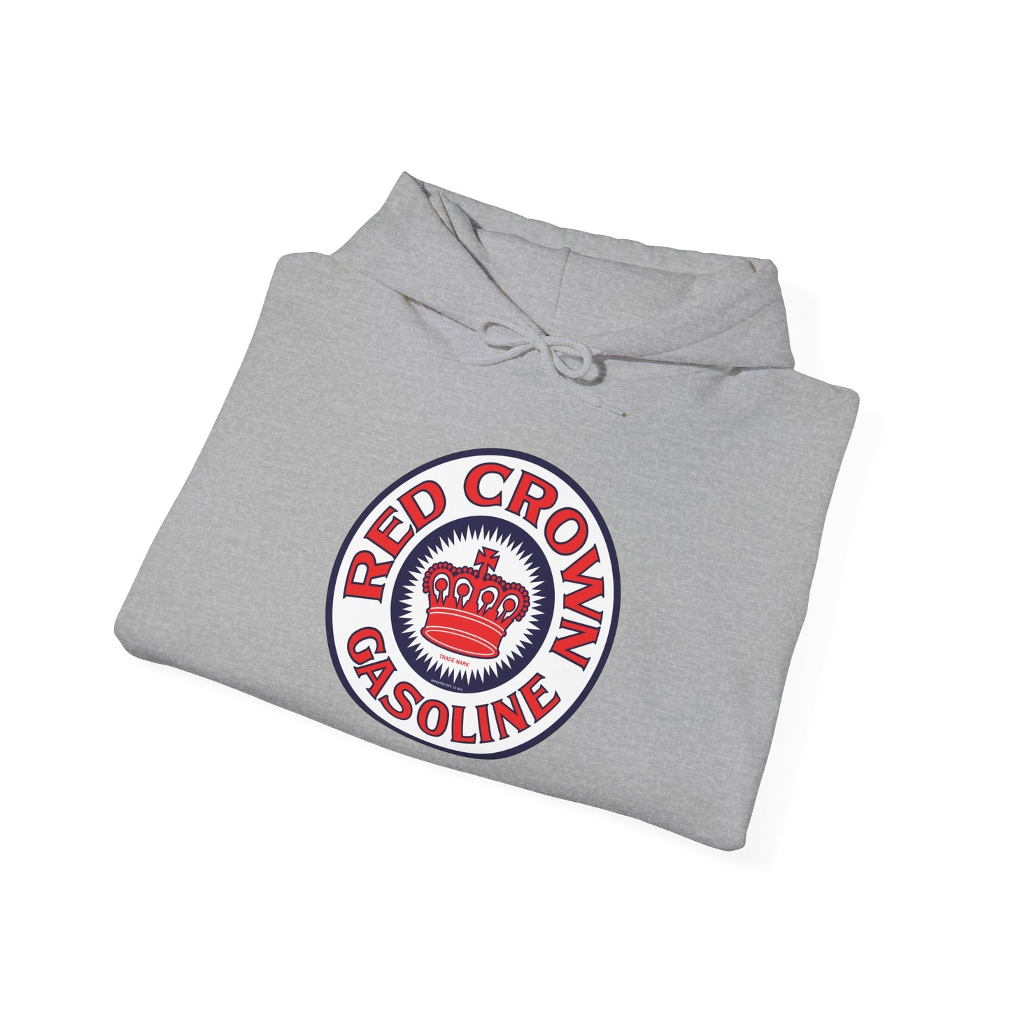 Red Crown Gasoline Logo Hoodie — Vintage Retro Gas Station Pullover