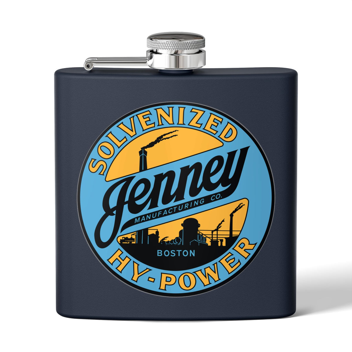 Jenney Gasoline Flask — Vintage New England Petroliana Gift | The Faded Label Co.